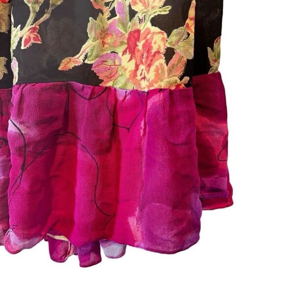 Coldwater Creek Tiered Floral Skirt Women’s Small Bohemian - Picture 6 of 7